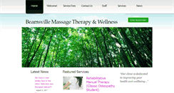 Desktop Screenshot of beamsvillemassagetherapyandwellness.com